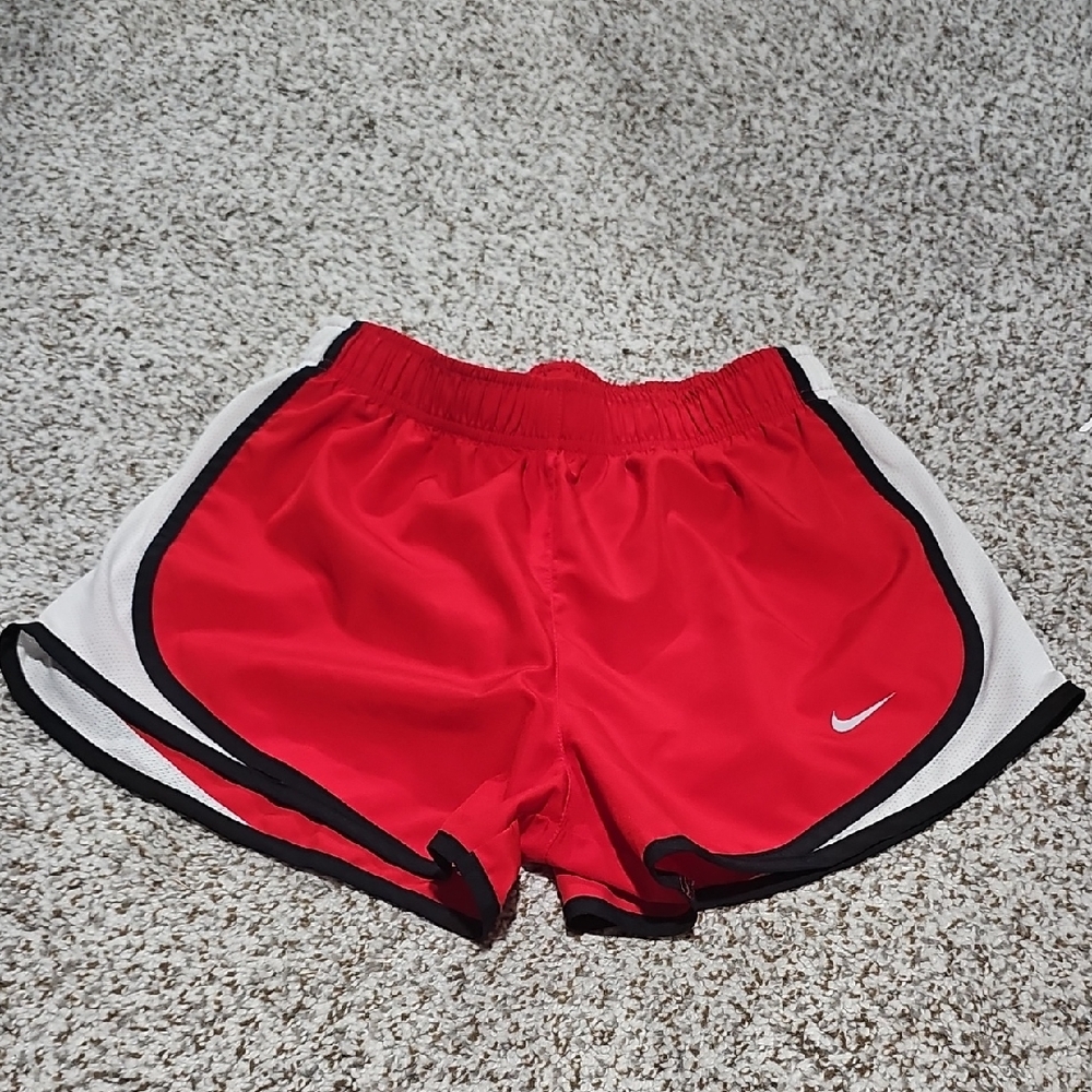 Nike Red and Black Athletic Shorts